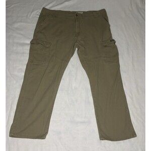 Wrangler Cargo Pants Men 44x30 Khaki Relaxed Fit Utility Work Outdoor Wear